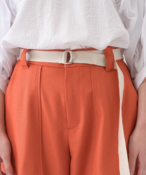 La SRIC（ラスリック）の「La SRIC ベルト付ガウチョパンツ（その他パンツ・レディース・ブラック/オレンジ/カーキ・FREE）」の14枚目の写真