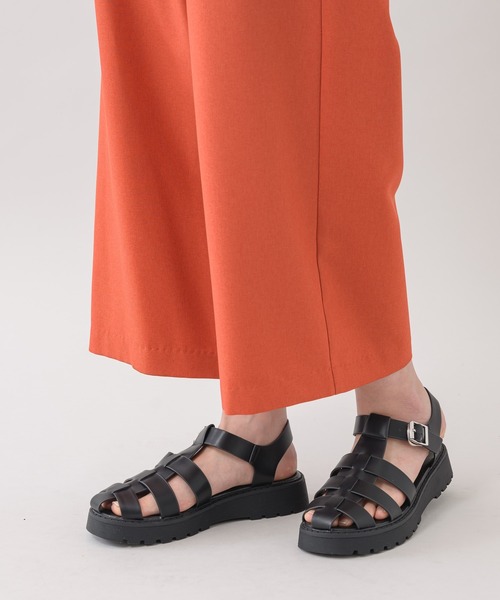 La SRIC（ラスリック）の「La SRIC ベルト付ガウチョパンツ（その他パンツ・レディース・ブラック/オレンジ/カーキ・FREE）」の7枚目の写真