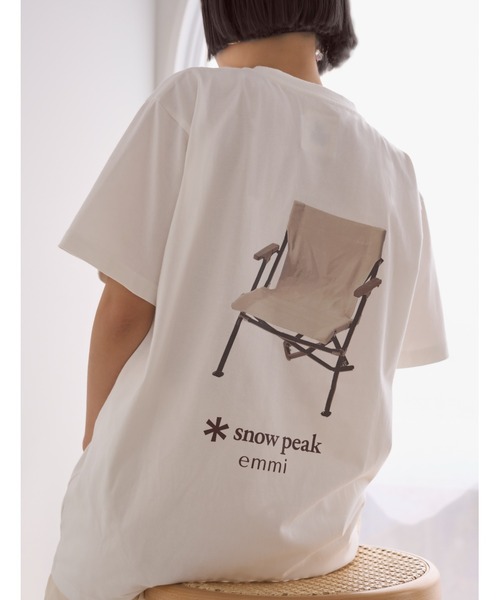Snow Peak（スノーピーク）の「【Snoｗ Peak×emmi】H/S T?shirts（Tシャツ/カットソー・レディース・ホワイト・MEDIUM/LARGE）」の6枚目の写真