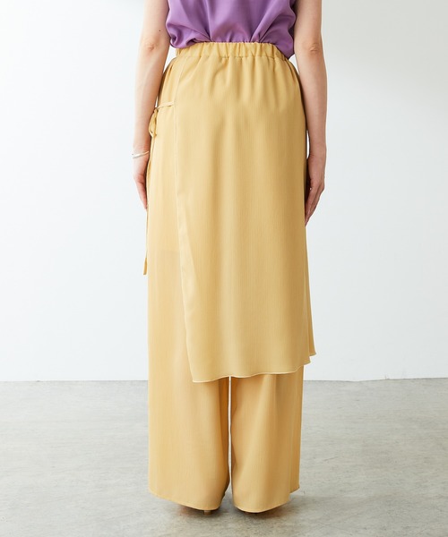 COLLAGE GALLARDAGALANTE(コラージュガリャルダガランテ)の「プリーツラップパンツ(その他パンツ・レディース・スカイブルー/レモンイエロー・FREE)」の21枚目の写真