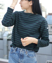 ORCIVAL | ORCIVAL/オーシバル　コットンロード ボートネックシャツ ボーダー　B211 22AW(Tシャツ/カットソー)