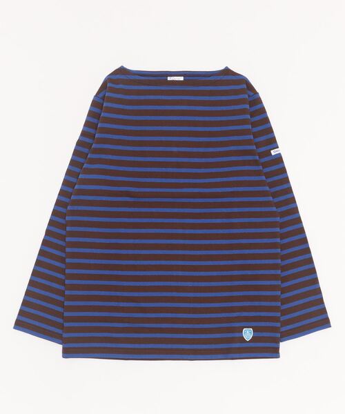 ORCIVAL（オーシバル）の「ORCIVAL/オーシバル　コットンロード ボートネックシャツ ボーダー　B211 22AW（Tシャツ/カットソー・レディース・ブラック/ブラウン/グリーン/ブルーグレー/ナチュラル・2/3）」の13枚目の写真