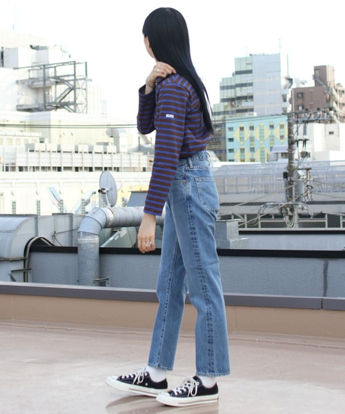 ORCIVAL（オーシバル）の「ORCIVAL/オーシバル　コットンロード ボートネックシャツ ボーダー　B211 22AW（Tシャツ/カットソー・レディース・ブラック/ブラウン/グリーン/ブルーグレー/ナチュラル・2/3）」の16枚目の写真