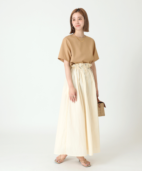 B.C STOCK（ベーセーストック）の「バックファスナークルーネックブラウス（シャツ/ブラウス・レディース・ホワイト/ブラック/ベージュ/ピンク/グリーン・FREE）」の11枚目の写真