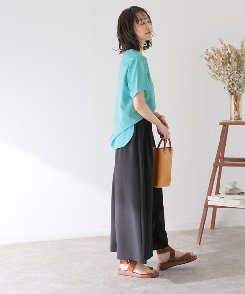 B.C STOCK（ベーセーストック）の「バックファスナークルーネックブラウス（シャツ/ブラウス・レディース・ホワイト/ブラック/ベージュ/ピンク/グリーン・FREE）」の17枚目の写真