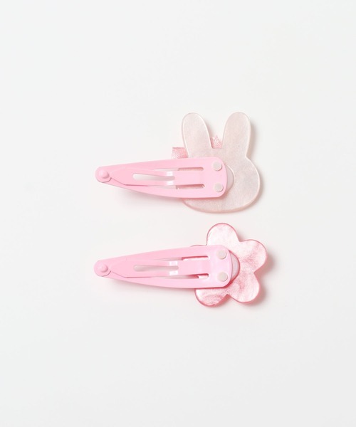 KP DECO（ケーピーデコ）の「mimiちゃんとお花のヘアピン2種セット（ヘアピン・キッズ・ピンク/ラベンダー・FREE）」の4枚目の写真