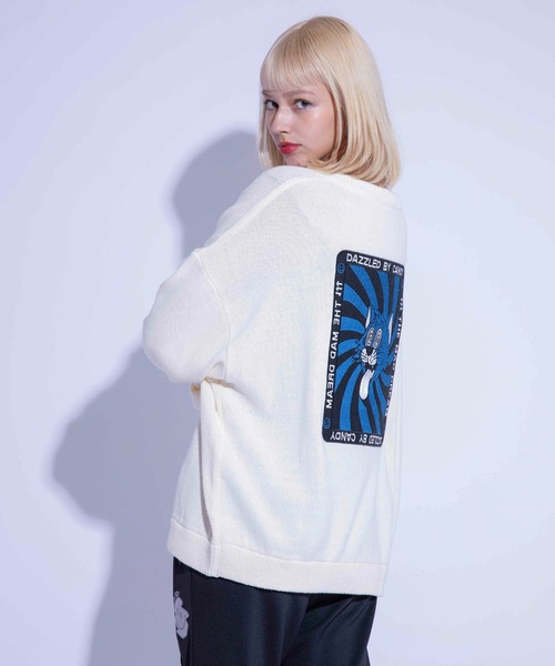 Candy Stripper(キャンディストリッパー)の「DAZZLED BY CANDY ニット(ニット/セーター・レディース・アイボリー/ブルー/ヘザーグレー/ブラック・2)」の16枚目の写真