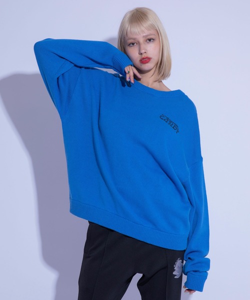 Candy Stripper(キャンディストリッパー)の「DAZZLED BY CANDY ニット(ニット/セーター・レディース・アイボリー/ブルー/ヘザーグレー/ブラック・2)」の5枚目の写真