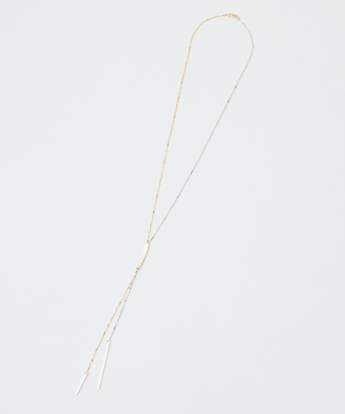 qualite（カリテ）の「ミックスカラーラリエット（ネックレス・レディース・ゴールド・フリー）」の2枚目の写真