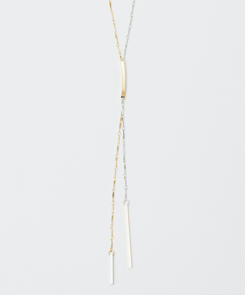 qualite（カリテ）の「ミックスカラーラリエット（ネックレス・レディース・ゴールド・フリー）」の3枚目の写真