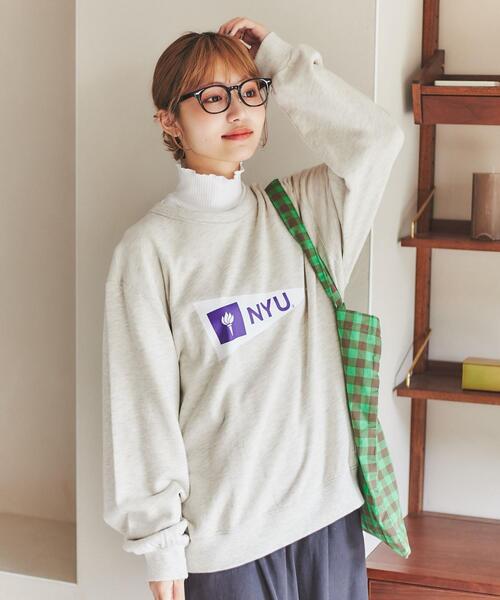 DISCUS（ディスカス）の「DISCUS×UNIVERSITY裏毛スウェットプルオーバーナチュラル（スウェット・レディース・ナチュラル・M/L）」の6枚目の写真