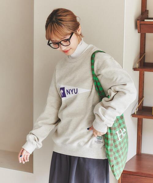 DISCUS（ディスカス）の「DISCUS×UNIVERSITY裏毛スウェットプルオーバーナチュラル（スウェット・レディース・ナチュラル・M/L）」の5枚目の写真