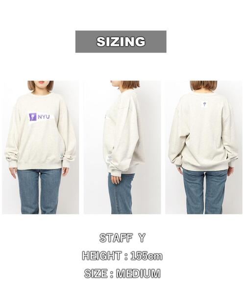 DISCUS（ディスカス）の「DISCUS×UNIVERSITY裏毛スウェットプルオーバーナチュラル（スウェット・レディース・ナチュラル・M/L）」の4枚目の写真