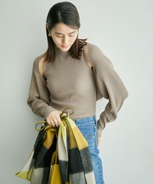 ROPE' | 【WEB限定】リブニットタートル＆袖ボリュームカーディガン(アンサンブル)