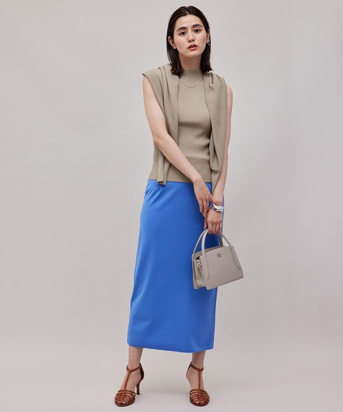 ROPE'（ロペ）の「【WEB限定】リブニットタートル＆袖ボリュームカーディガン（アンサンブル・レディース・ブラック/ベージュ系その他2・38）」の9枚目の写真