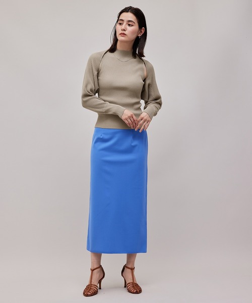 ROPE'（ロペ）の「【WEB限定】リブニットタートル＆袖ボリュームカーディガン（アンサンブル・レディース・ブラック/ベージュ系その他2・38）」の12枚目の写真