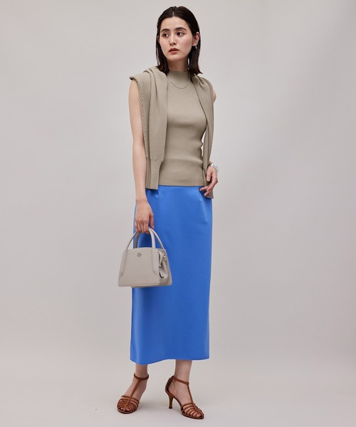 ROPE'（ロペ）の「【WEB限定】リブニットタートル＆袖ボリュームカーディガン（アンサンブル・レディース・ブラック/ベージュ系その他2・38）」の8枚目の写真