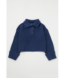 MOUSSY | BUTTON UP HI NECK セーター(ニット/セーター)