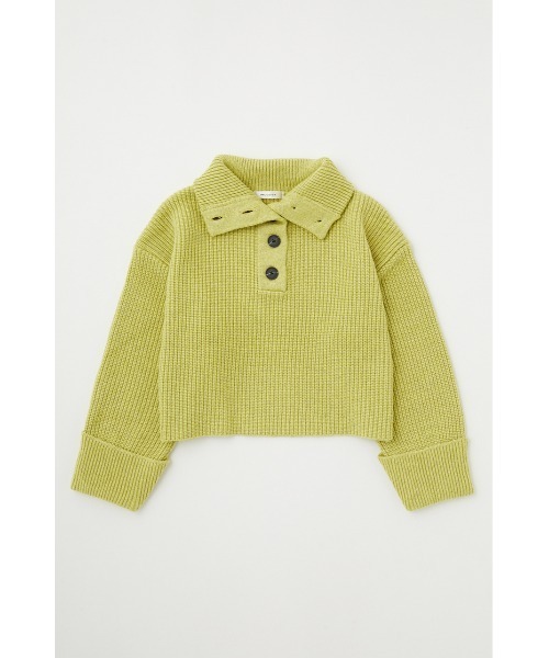 MOUSSY（マウジー）の「BUTTON UP HI NECK セーター（ニット/セーター・レディース・ライトイエロー/チャコールグレー/アイボリー/ネイビー・FREE）」の13枚目の写真