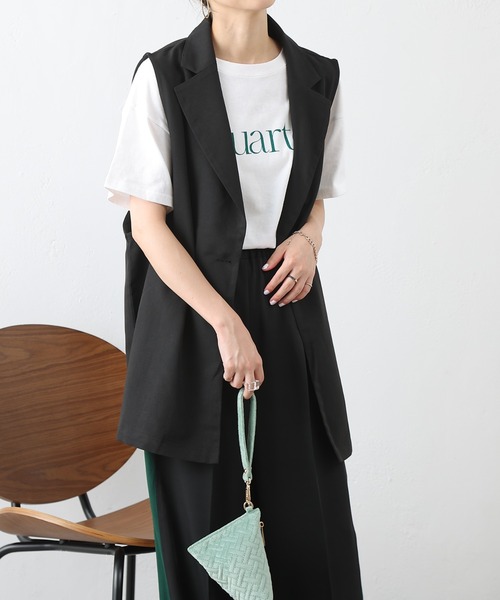 COLONY 2139（コロニートゥーワンスリーナイン）の「テーラードベスト / ジレ（ベスト・レディース・ブラック/グレー/ブラウン・FREE）」の4枚目の写真