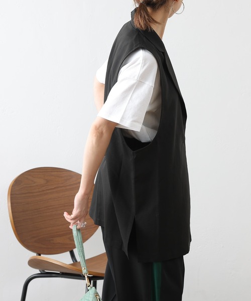 COLONY 2139（コロニートゥーワンスリーナイン）の「テーラードベスト / ジレ（ベスト・レディース・ブラック/グレー/ブラウン・FREE）」の9枚目の写真