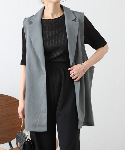 COLONY 2139（コロニートゥーワンスリーナイン）の「テーラードベスト / ジレ（ベスト・レディース・ブラック/グレー/ブラウン・FREE）」の19枚目の写真