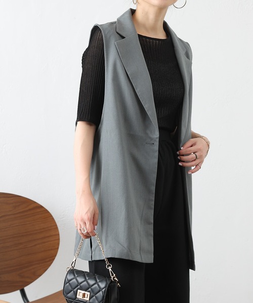 COLONY 2139（コロニートゥーワンスリーナイン）の「テーラードベスト / ジレ（ベスト・レディース・ブラック/グレー/ブラウン・FREE）」の20枚目の写真