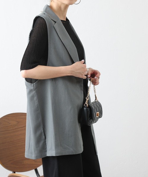 COLONY 2139（コロニートゥーワンスリーナイン）の「テーラードベスト / ジレ（ベスト・レディース・ブラック/グレー/ブラウン・FREE）」の21枚目の写真