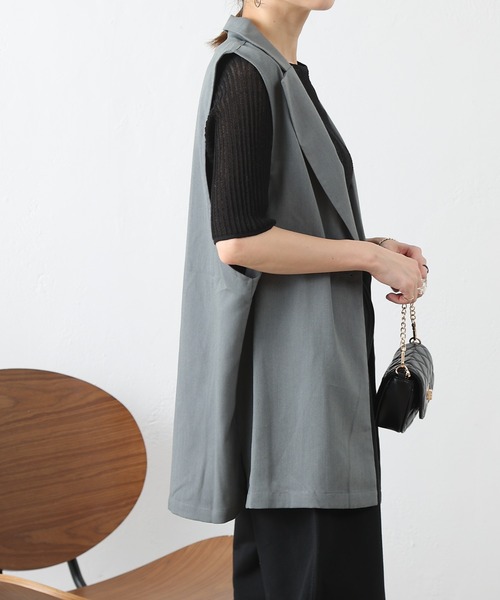 COLONY 2139（コロニートゥーワンスリーナイン）の「テーラードベスト / ジレ（ベスト・レディース・ブラック/グレー/ブラウン・FREE）」の22枚目の写真