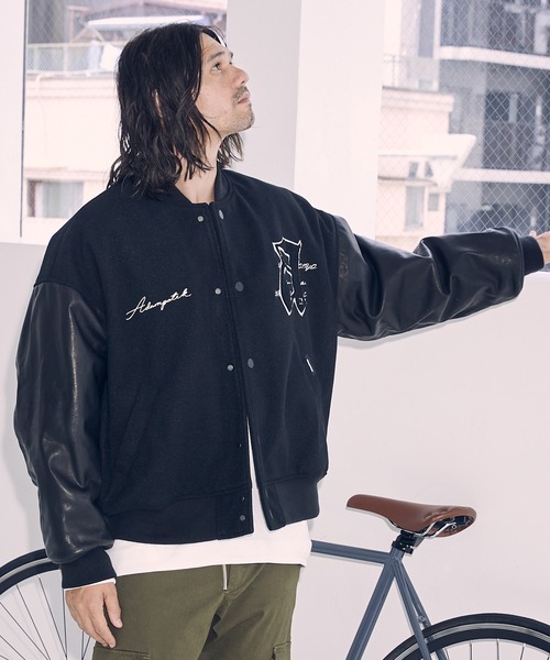 最終値下げ【アダムパテック】 looose award jacket スタジャン ADAM PATEK（アダムパテック）の「mj8761- looose award jacket
