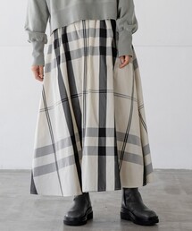 THE SHOP TK  | 【人気NO1/好評追加！】チェック柄ギャザースカート(スカート)