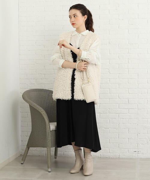 Cutie Blonde（キューティーブロンド）の「◆【プレゼントに迷ったらコレ！】プードルファーベスト（ベスト・レディース・ブラウン系その他/ブラック/アイボリー・00）」の16枚目の写真