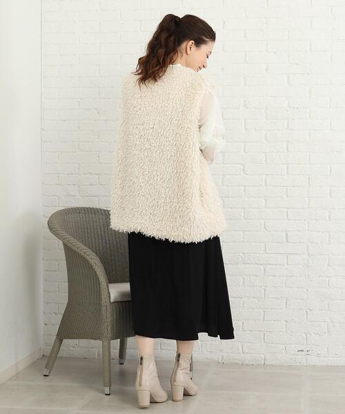 Cutie Blonde（キューティーブロンド）の「◆【プレゼントに迷ったらコレ！】プードルファーベスト（ベスト・レディース・ブラウン系その他/ブラック/アイボリー・00）」の17枚目の写真