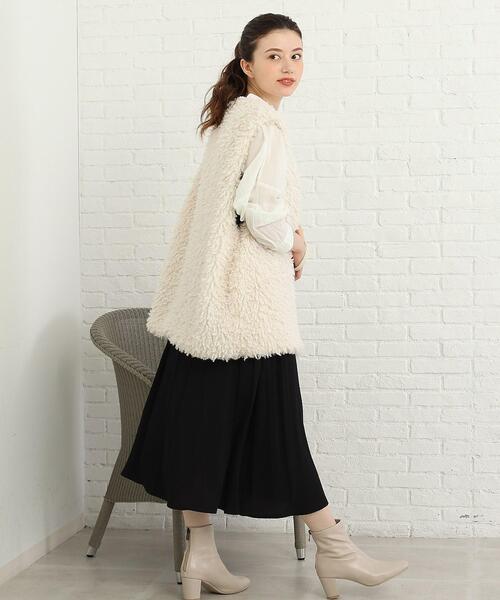 Cutie Blonde（キューティーブロンド）の「◆【プレゼントに迷ったらコレ！】プードルファーベスト（ベスト・レディース・ブラウン系その他/ブラック/アイボリー・00）」の18枚目の写真