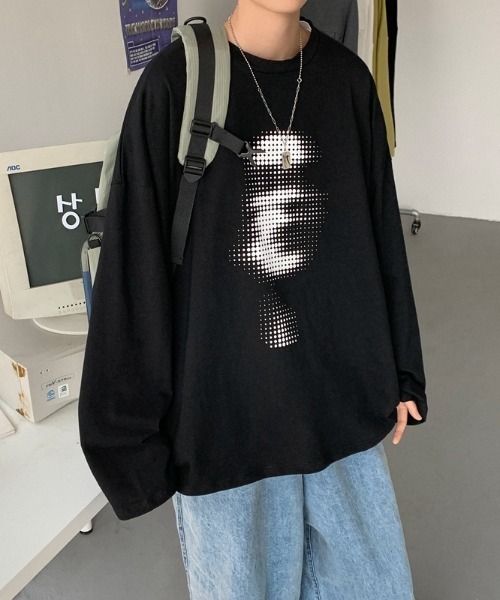 MGV(エムジーヴィー)の「デザインフロントロングスリーブTシャツ(Tシャツ/カットソー・メンズ・ホワイト/ブラック/ブルー/ダークグレー・MEDIUM/LARGE/X-LARGE)」の10枚目の写真