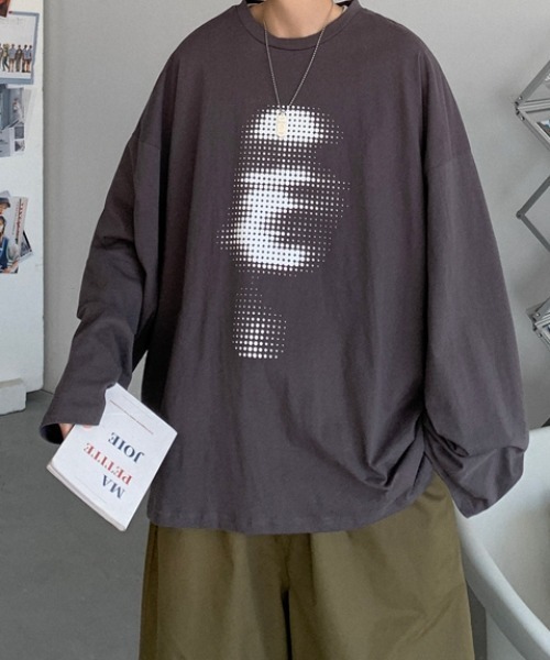 MGV(エムジーヴィー)の「デザインフロントロングスリーブTシャツ(Tシャツ/カットソー・メンズ・ホワイト/ブラック/ブルー/ダークグレー・MEDIUM/LARGE/X-LARGE)」の13枚目の写真