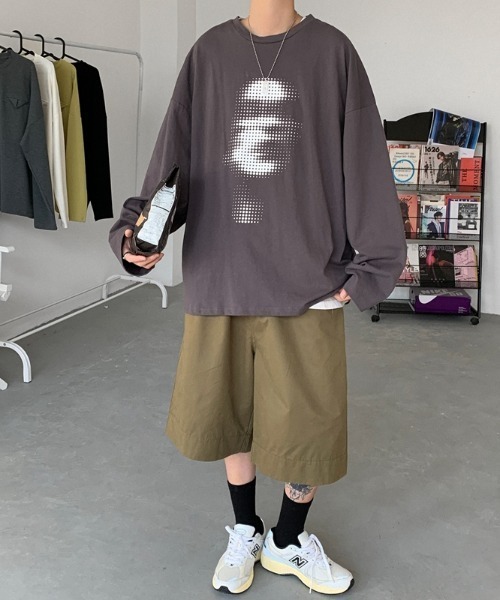 MGV(エムジーヴィー)の「デザインフロントロングスリーブTシャツ(Tシャツ/カットソー・メンズ・ホワイト/ブラック/ブルー/ダークグレー・MEDIUM/LARGE/X-LARGE)」の11枚目の写真