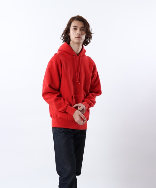 Champion（チャンピオン）の「【Champion/チャンピオン】メンズ TRUE TO ARCHIVES リバースウィーブ(R) フーデッドスウェットシャツ（パーカー・メンズ・ロイヤルブルー/ブラック/シルバーグレー/ネイビー/マルーン/ダークグリーン/レッド系その他4・MEDIUM/X-LARGE/LARGE/SMALL）」の8枚目の写真