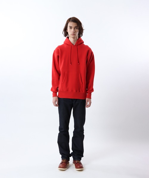 Champion（チャンピオン）の「【Champion/チャンピオン】メンズ TRUE TO ARCHIVES リバースウィーブ(R) フーデッドスウェットシャツ（パーカー・メンズ・ロイヤルブルー/ブラック/シルバーグレー/ネイビー/マルーン/ダークグリーン/レッド系その他4・MEDIUM/X-LARGE/LARGE/SMALL）」の9枚目の写真