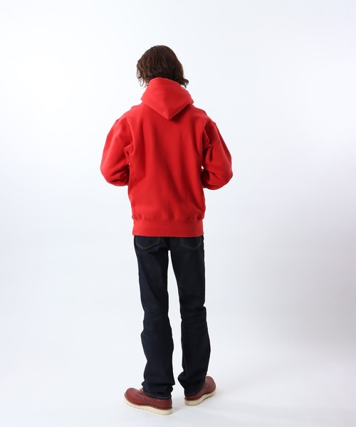 Champion（チャンピオン）の「【Champion/チャンピオン】メンズ TRUE TO ARCHIVES リバースウィーブ(R) フーデッドスウェットシャツ（パーカー・メンズ・ロイヤルブルー/ブラック/シルバーグレー/ネイビー/マルーン/ダークグリーン/レッド系その他4・MEDIUM/X-LARGE/LARGE/SMALL）」の11枚目の写真