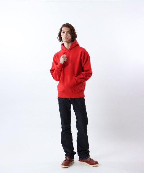 Champion（チャンピオン）の「【Champion/チャンピオン】メンズ TRUE TO ARCHIVES リバースウィーブ(R) フーデッドスウェットシャツ（パーカー・メンズ・ロイヤルブルー/ブラック/シルバーグレー/ネイビー/マルーン/ダークグリーン/レッド系その他4・MEDIUM/X-LARGE/LARGE/SMALL）」の12枚目の写真