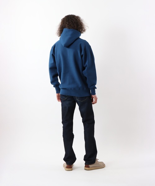 Champion（チャンピオン）の「【Champion/チャンピオン】メンズ TRUE TO ARCHIVES リバースウィーブ(R) フーデッドスウェットシャツ（パーカー・メンズ・ロイヤルブルー/ブラック/シルバーグレー/ネイビー/マルーン/ダークグリーン/レッド系その他4・MEDIUM/X-LARGE/LARGE/SMALL）」の16枚目の写真