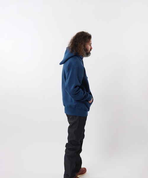 Champion（チャンピオン）の「【Champion/チャンピオン】メンズ TRUE TO ARCHIVES リバースウィーブ(R) フーデッドスウェットシャツ（パーカー・メンズ・ロイヤルブルー/ブラック/シルバーグレー/ネイビー/マルーン/ダークグリーン/レッド系その他4・MEDIUM/X-LARGE/LARGE/SMALL）」の21枚目の写真