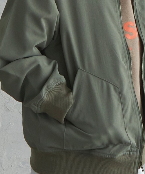 PAIRMANON STREET(ペアマノンストリート)の「【PAIRMANON STREET】MA-1ライトブルゾン(その他アウター・キッズ・ブラック/カーキ/オレンジ/グレイッシュベージュ・90/100/110/120/130/140/150)」の9枚目の写真