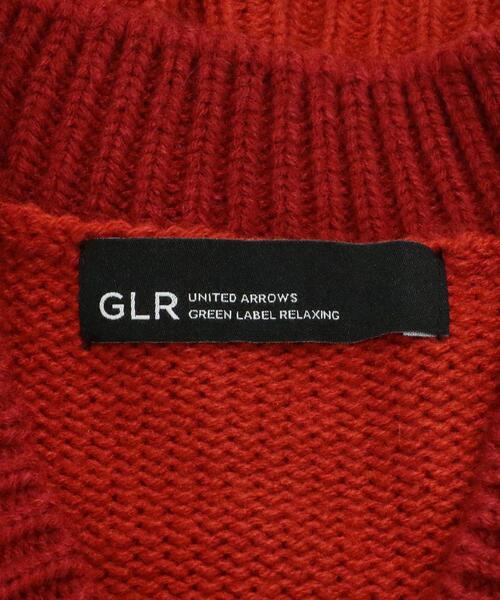 green label relaxing（グリーンレーベルリラクシング）の「【WEB限定】＜kinokoさん × GLR or＞ 刺繍 レタード カーディガン（カーディガン/ボレロ・メンズ・ダークブラウン/オリーブ/レッド・S/M/L）」の14枚目の写真