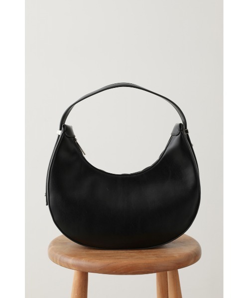 crie conforto（クリーコンフォルト）の「三日月形ワンショルダー（ショルダーバッグ・レディース・アイボリー/ブラック/ライトベージュ・FREE）」の3枚目の写真