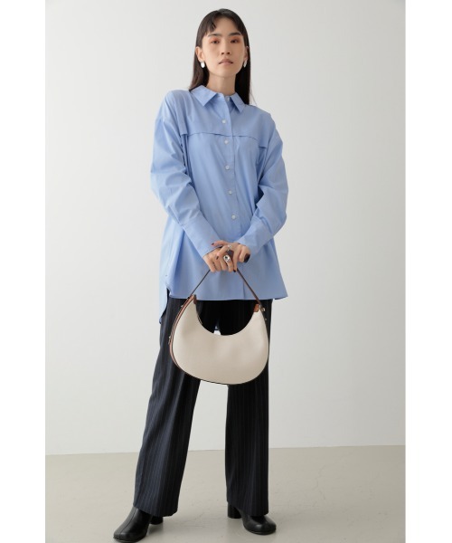 crie conforto（クリーコンフォルト）の「三日月形ワンショルダー（ショルダーバッグ・レディース・アイボリー/ブラック/ライトベージュ・FREE）」の6枚目の写真