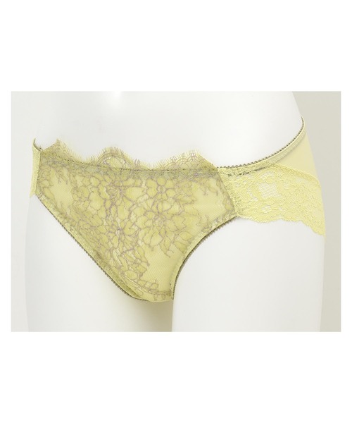 AMPHI（アンフィ）の「BRAGENIC+/アイラッシュレース ショーツ（ショーツ・レディース・オリーブ/アイボリー/ライトイエロー/パープル/ピンクベージュ/クリアイエロー/ライトグレー・MEDIUM/LARGE）」の15枚目の写真