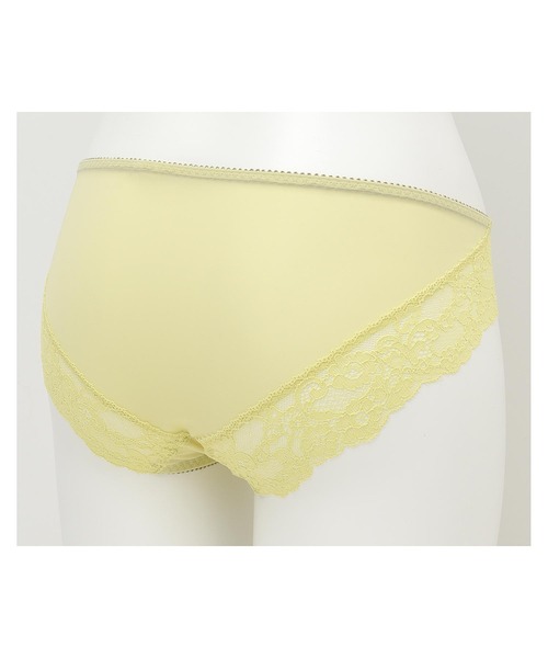 AMPHI（アンフィ）の「BRAGENIC+/アイラッシュレース ショーツ（ショーツ・レディース・オリーブ/アイボリー/ライトイエロー/パープル/ピンクベージュ/クリアイエロー/ライトグレー・MEDIUM/LARGE）」の16枚目の写真