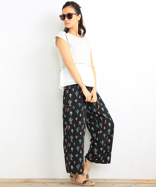 B:MING by BEAMS（ビーミングバイビームス）の「ビーミング by ビームス / サボテンリラックスパンツ（その他パンツ・レディース・ブラック・SMALL/MEDIUM）」の16枚目の写真